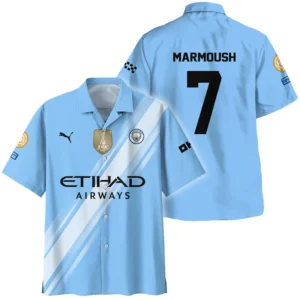 Omar Marmoush Manchester City Hawaiian shirt  For Fan Omar Marmoush HVN1102OM070125HAW