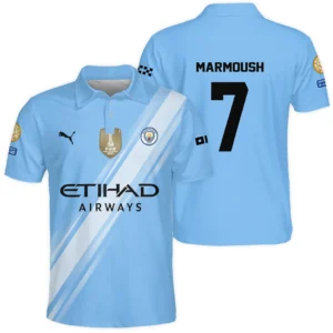Omar Marmoush Manchester City Polo Shirt  For Fan Omar Marmoush HVN1102OM070125POS