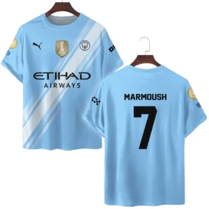 Omar Marmoush Manchester City T-Shirt  For Fan Omar Marmoush HVN1102OM070125TS3D