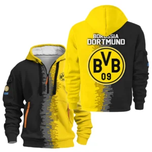 Borussia Dortmund Hoodie Half Zipper Club World Cup 2025 For Fan Borussia Dortmund HVN1103BD070225HODZ