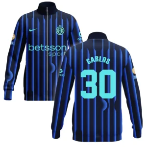 Carlos Augusto Internazionale Milano Stand Collar Jacket  For Fan Carlos Augusto HVN1104CA070225SCJ