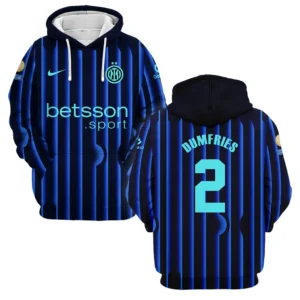 Denzel Dumfries Internazionale Milano Hoodie  For Fan Denzel Dumfries HVN1104DD070225HOD