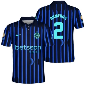 Denzel Dumfries Internazionale Milano Polo Shirt  For Fan Denzel Dumfries HVN1104DD070225POS
