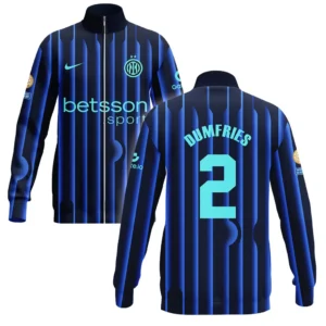 Denzel Dumfries Internazionale Milano Stand Collar Jacket  For Fan Denzel Dumfries HVN1104DD070225SCJ