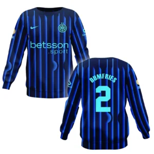Denzel Dumfries Internazionale Milano Sweatshirt  For Fan Denzel Dumfries HVN1104DD070225SW