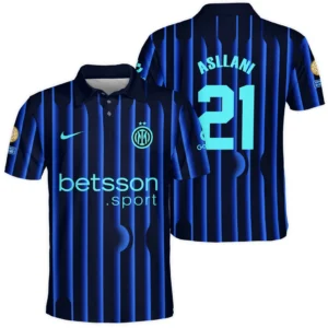 Kristjan Asllani Internazionale Milano Polo Shirt  For Fan Kristjan Asllani HVN1104KA070225POS