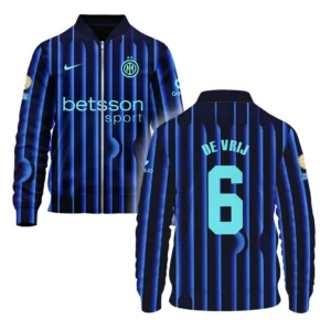 Stefan de Vrij Internazionale Milano Bomber Jacket  For Fan Stefan de Vrij HVN1104SV070225BOB