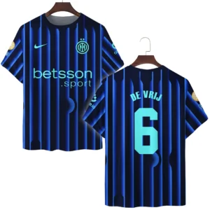 Stefan de Vrij Internazionale Milano T-Shirt  For Fan Stefan de Vrij HVN1104SV070225TS3D