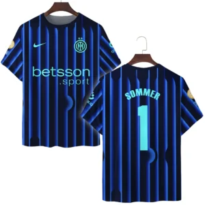 Yann Sommer Internazionale Milano T-Shirt  For Fan Yann Sommer HVN1104YS070225TS3D