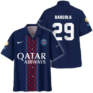 Bradley Barcola Paris Saint-Germain Hawaiian shirt  For Fan Bradley Barcola HVN1105BB070225HAW