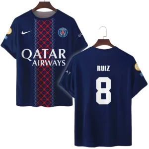 Fabian Ruiz Paris Saint-Germain T-Shirt  For Fan Fabian Ruiz HVN1105FR070225TS3D