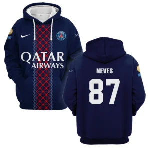 Joao Neves Paris Saint-Germain Hoodie  For Fan Joao Neves HVN1105JN070225HOD