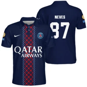 Joao Neves Paris Saint-Germain Polo Shirt  For Fan Joao Neves HVN1105JN070225POS