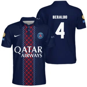 Lucas Beraldo Paris Saint-Germain Polo Shirt  For Fan Lucas Beraldo HVN1105LB070225POS