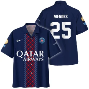 Nuno Mendes Paris Saint-Germain Hawaiian shirt  For Fan Nuno Mendes HVN1105NM070225HAW