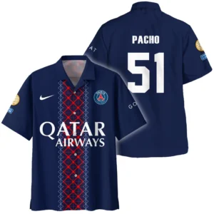 Willian Pacho Paris Saint-Germain Hawaiian shirt  For Fan Willian Pacho HVN1105WP070225HAW