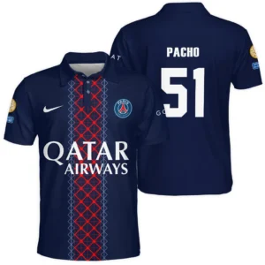 Willian Pacho Paris Saint-Germain Polo Shirt  For Fan Willian Pacho HVN1105WP070225POS