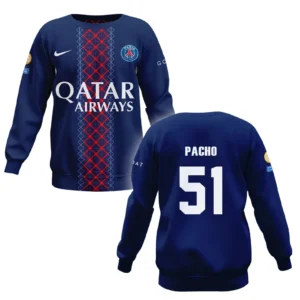 Willian Pacho Paris Saint-Germain Sweatshirt  For Fan Willian Pacho HVN1105WP070225SW