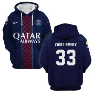 Warren Zaire-Emery Paris Saint-Germain Hoodie  For Fan Warren Zaire-Emery HVN1105WZE070225HOD