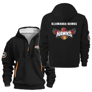 Illawarra Hawks Hoodie Half Zipper NBL 2025 For Fan Illawarra Hawks HVN1107IH070325HODZ