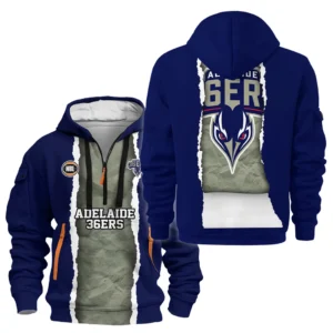 Adelaide 36ers Hoodie Half Zipper NBL 2025 For Fan Adelaide 36ers HVN1124AD071425HODZ