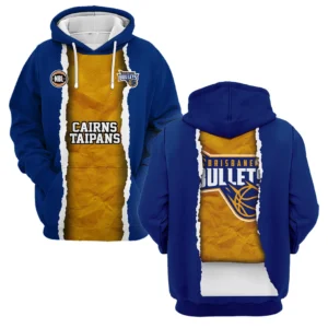 Brisbane Bullets Hoodie NBL 2025 For Fan Brisbane Bullets HVN1124BB071425HOD