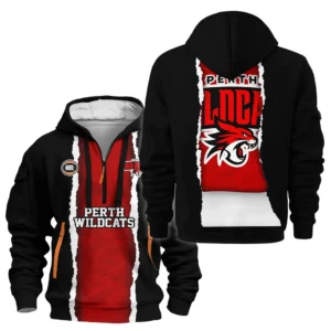 Perth Wildcats Hoodie Half Zipper NBL 2025 For Fan Perth Wildcats HVN1124PW071425HODZ