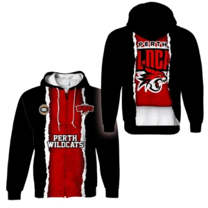 Perth Wildcats Zipper Hoodie NBL 2025 For Fan Perth Wildcats HVN1124PW071425ZHD