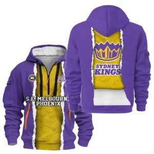 Sydney Kings Hoodie Half Zipper NBL 2025 For Fan Sydney Kings HVN1124SK071425HODZ