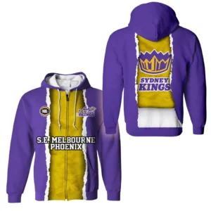 Sydney Kings Zipper Hoodie NBL 2025 For Fan Sydney Kings HVN1124SK071425ZHD