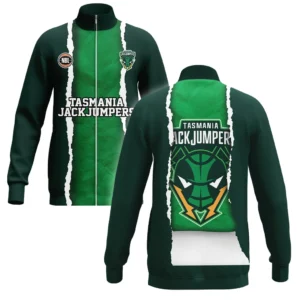 Tasmania JackJumpers Stand Collar Jacket NBL 2025 For Fan Tasmania JackJumpers HVN1124TJ071425SCJ