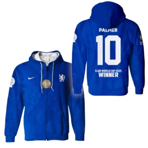 Cole Palmer Chelsea Zipper Hoodie  Club World Cup 2025 Champions For Fan Cole Palmer HVN1129CP071425ZHD