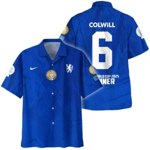 Levi Colwill Chelsea Hawaiian shirt  Club World Cup 2025 Champions For Fan Levi Colwill HVN1129LC071425HAW