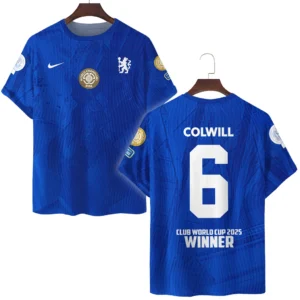 Levi Colwill Chelsea T-Shirt  Club World Cup 2025 Champions For Fan Levi Colwill HVN1129LC071425TS3D