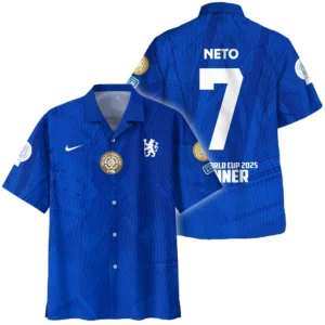 Pedro Neto Chelsea Hawaiian shirt  Club World Cup 2025 Champions For Fan Pedro Neto HVN1129PN071425HAW