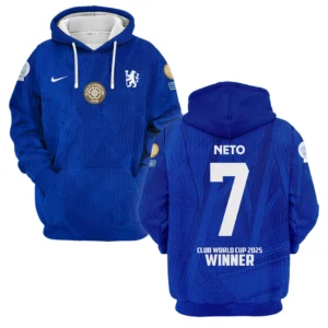 Pedro Neto Chelsea Hoodie  Club World Cup 2025 Champions For Fan Pedro Neto HVN1129PN071425HOD