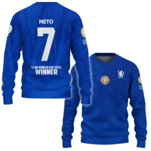 Pedro Neto Chelsea Sweatshirt  Club World Cup 2025 Champions For Fan Pedro Neto HVN1129PN071425SW