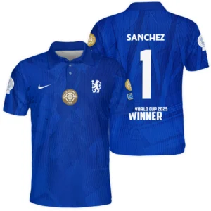 Robert Sanchez Chelsea Polo Shirt  Club World Cup 2025 Champions For Fan Robert Sanchez HVN1129RS071425POS