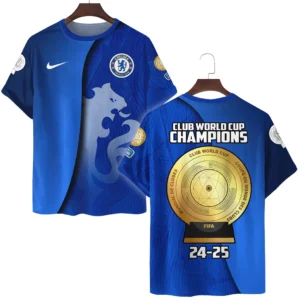 Chelsea T-Shirt Club World Cup 2025 Champions For Fan Chelsea HVN11321132071425TS3D