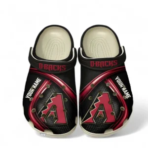 Arizona Diamondbacks Fans Gift Crocs, All Over Print Crocs For Sport Fan, Custom Name MLB137072325666-White
