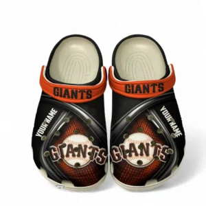 San Francisco Giants Fans Gift Crocs, All Over Print Crocs For Sport Fan, Custom Name MLB137072325689-White