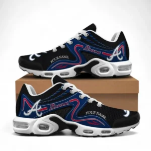 Atlanta Braves Fans Gift TN Shoes, All Over Print TN Shoes For Sport Fan, Custom Name MLB144072325011