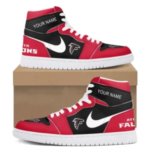 Atlanta Falcons Fans Gift Air Jordan 1 High, All Over Print Air Jordan 1 High For Sport Fan, Custom Name NFL134072225131
