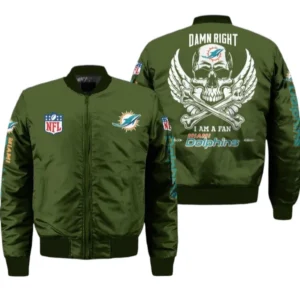 Miami Dolphins Fans Gift Bomber Jacket, All Over Print Bomber Jacket For Sport Fan NFL136072425133