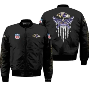 Baltimore Ravens Fans Gift Bomber Jacket, All Over Print Bomber Jacket For Sport Fan NFL1360724254