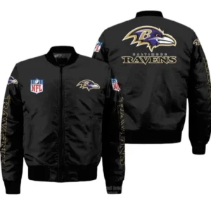 Baltimore Ravens Fans Gift Bomber Jacket, All Over Print Bomber Jacket For Sport Fan NFL136072425272