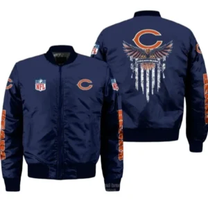 Chicago Bears Fans Gift Bomber Jacket, All Over Print Bomber Jacket For Sport Fan NFL136072425285
