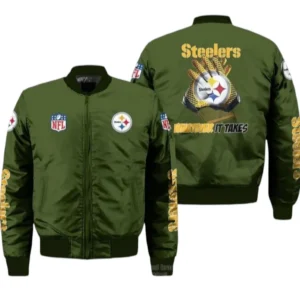 Pittsburgh Steelers Fans Gift Bomber Jacket, All Over Print Bomber Jacket For Sport Fan NFL136072425396