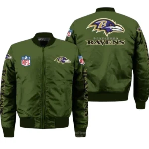 Baltimore Ravens Fans Gift Bomber Jacket, All Over Print Bomber Jacket For Sport Fan NFL136072425398