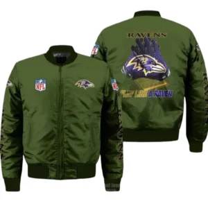 Baltimore Ravens Fans Gift Bomber Jacket, All Over Print Bomber Jacket For Sport Fan NFL136072425401